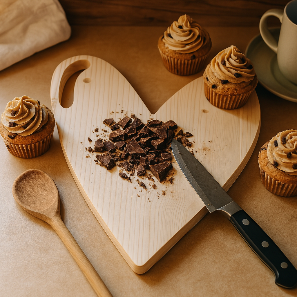 TABLA DE CORTAR CORA + CUCHARA